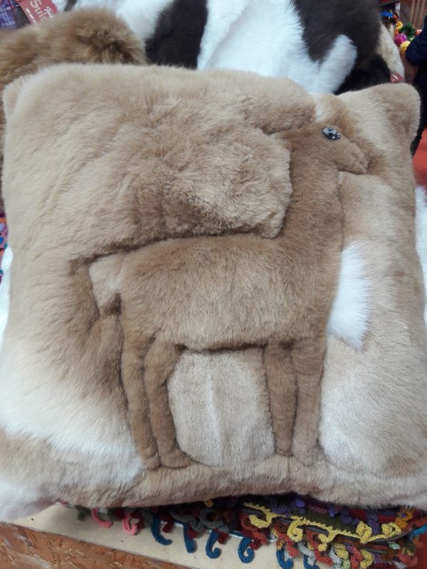 Pillow made of Baby Alpaca 