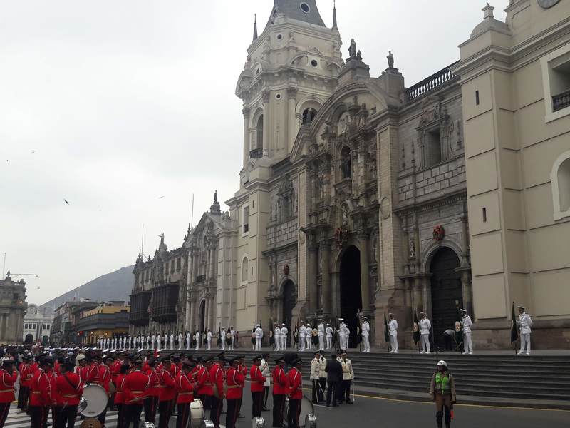 Cathedral in Lima honoring military