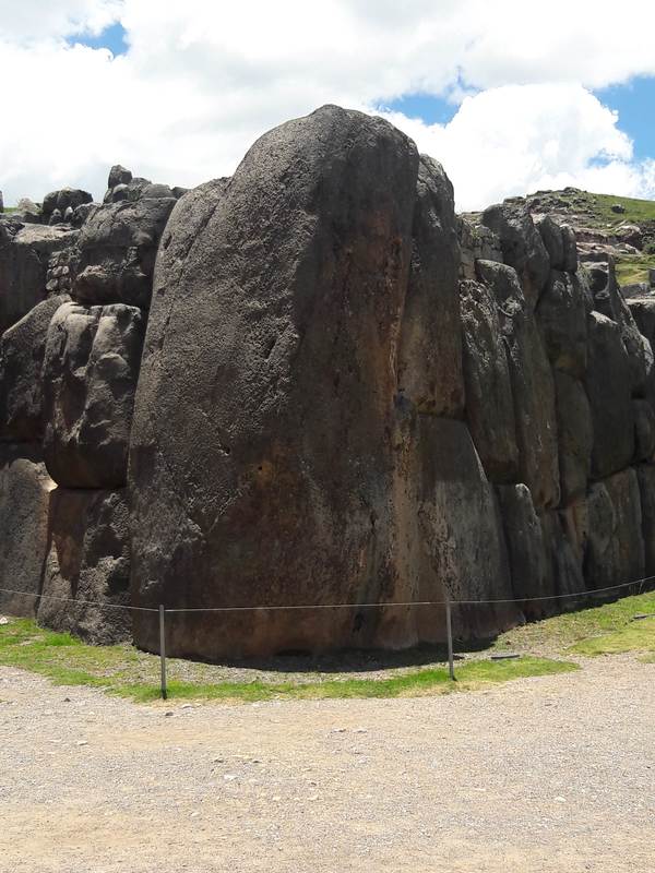 Historical Center of Cusco called Sacsayhuaman with the 128 ton stone